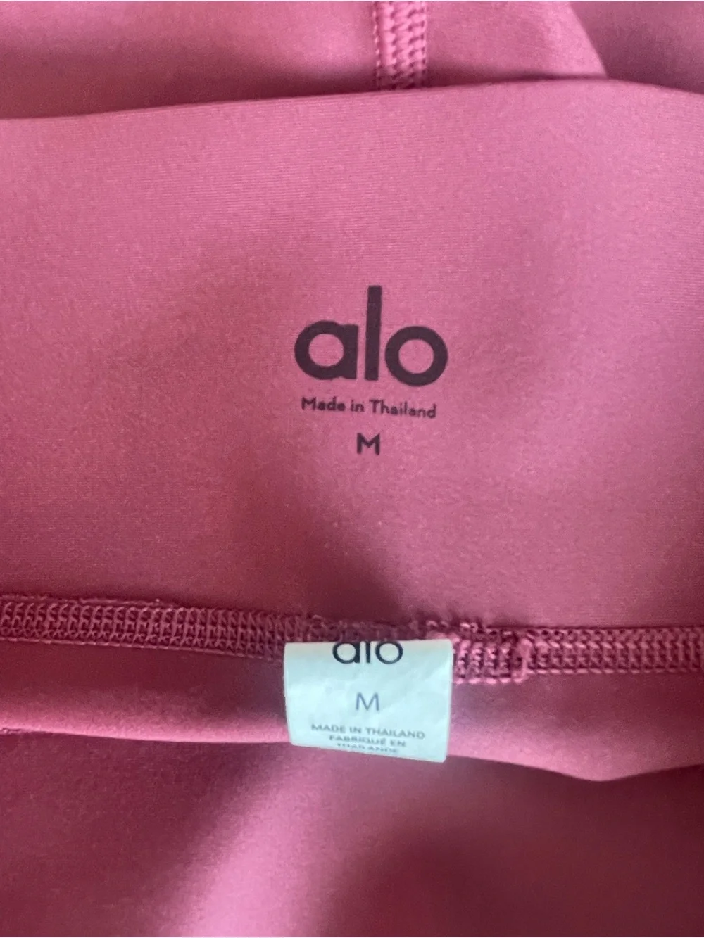 ALO Yoga High-Rise Perforated Bike Shorts — Rose